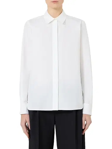 Max Mara Women's Cotton Poplin Shirt - Optical White - Size 14 | Thumbnail 3