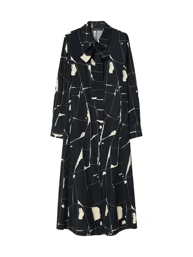 Marina Rinaldi Women's Cotton Poplin Dress - Midnight Blue - Size 14 | Thumbnail 1