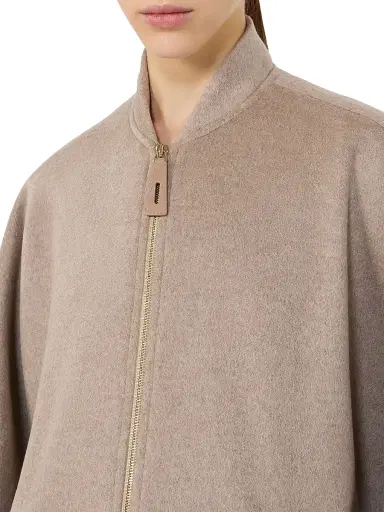 Max Mara Women's Double Faced Cashmere Broadcloth Cape - Tawny Bronze Brown - Size Medium | Thumbnail 5 Max Mara Women's Double Faced Cashmere Broadcloth Cape - Tawny Bronze Brown - Size Medium | Thumbnail 5