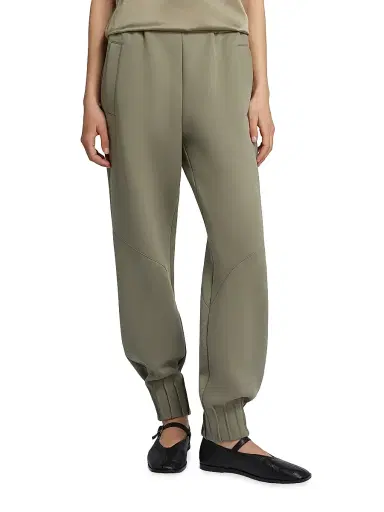 MM Max Mara Women's Technical Jersey Joggers - Horn Grey Green - Size XL | Thumbnail 3