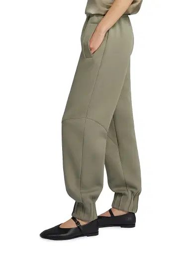 MM Max Mara Women's Technical Jersey Joggers - Horn Grey Green - Size XL | Thumbnail 4