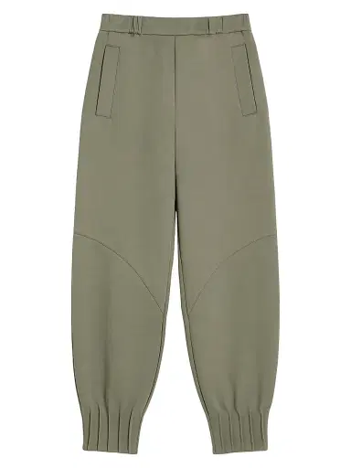 MM Max Mara Women's Technical Jersey Joggers - Horn Grey Green - Size XL | Thumbnail 1