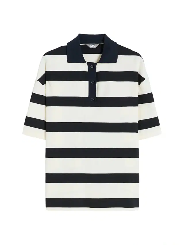 MM Max Mara Women's Viscose Knit Polo Shirt - Ultramarine