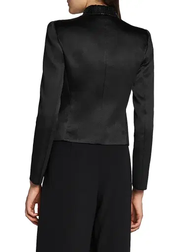 Giorgio Armani Women's Embellished Satin Jacket | Thumbnail 5