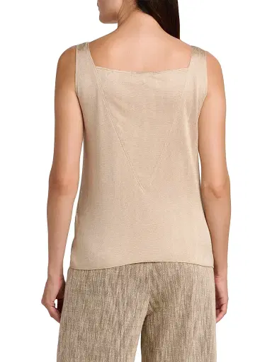 Giorgio Armani Women's Draped Jersey Cowlneck Top - Solid Medium Beige | Thumbnail 4 Giorgio Armani Women's Draped Jersey Cowlneck Top - Solid Medium Beige | Thumbnail 4