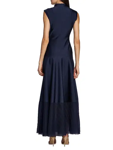 Giorgio Armani Women's A-Line Maxi Dress - Blue - Size 14 | Thumbnail 5 Giorgio Armani Women's A-Line Maxi Dress - Blue - Size 14 | Thumbnail 5
