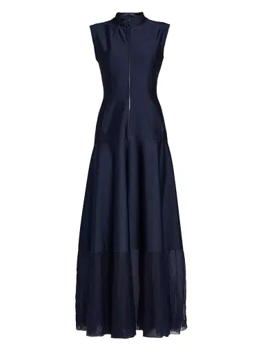 Giorgio Armani Women's A-Line Maxi Dress - Blue - Size 14 | Thumbnail 1 Giorgio Armani Women's A-Line Maxi Dress - Blue - Size 14 | Thumbnail 1