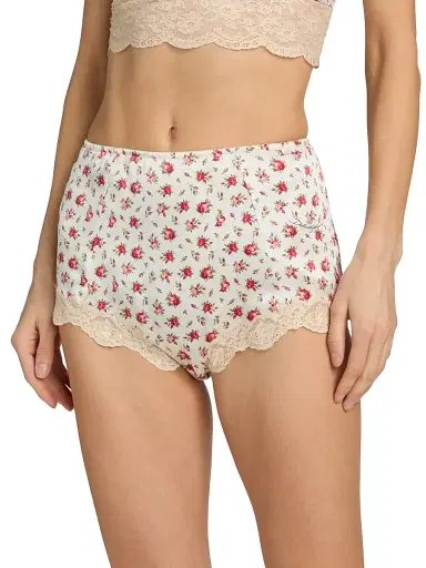 Dolce & Gabbana Women's Guaina Rose Print Silk-Blend Brief - Roselline - Size XL | Thumbnail 3 Dolce & Gabbana Women's Guaina Rose Print Silk-Blend Brief - Roselline - Size XL | Thumbnail 3