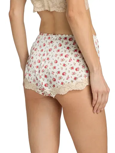 Dolce & Gabbana Women's Guaina Rose Print Silk-Blend Brief - Roselline - Size XL | Thumbnail 4 Dolce & Gabbana Women's Guaina Rose Print Silk-Blend Brief - Roselline - Size XL | Thumbnail 4