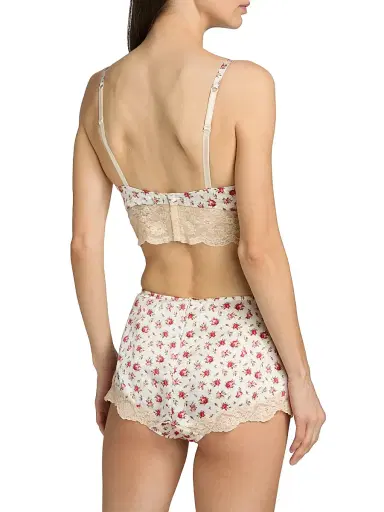 Dolce & Gabbana Women's Regg Floral Lace Silk-Cotton Balconette Bra - Roselline - Size XL | Thumbnail 4 Dolce & Gabbana Women's Regg Floral Lace Silk-Cotton Balconette Bra - Roselline - Size XL | Thumbnail 4