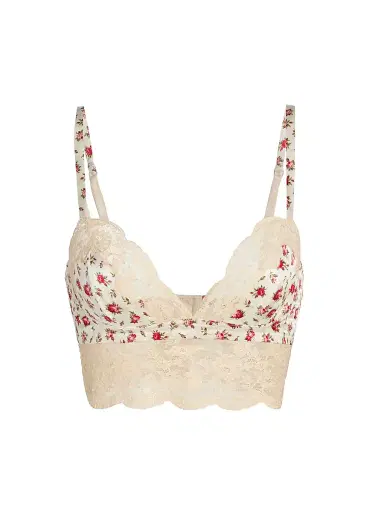 Dolce & Gabbana Women's Regg Floral Lace Silk-Cotton Balconette Bra - Roselline - Size XL | Thumbnail 1 Dolce & Gabbana Women's Regg Floral Lace Silk-Cotton Balconette Bra - Roselline - Size XL | Thumbnail 1