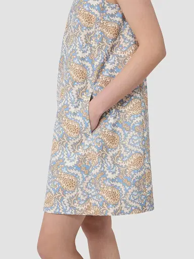 Weekend Max Mara Women's Printed Cotton Basketweave A-Line Dress - Light Blue - Size 8 | Thumbnail 5 Weekend Max Mara Women's Printed Cotton Basketweave A-Line Dress - Light Blue - Size 8 | Thumbnail 5