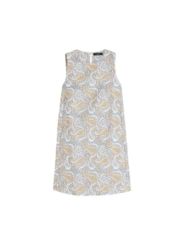 Weekend Max Mara Women's Printed Cotton Basketweave A-Line Dress - Light Blue
