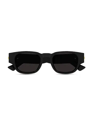 Bottega Veneta Men's Stretch Ribbon 51MM Round Sunglasses | Thumbnail 2