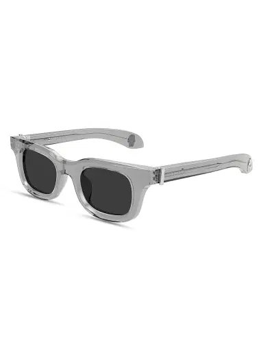 Alexander McQueen Men's Skull Hardware 46MM Square Sunglasses - Grey Black | Thumbnail 1