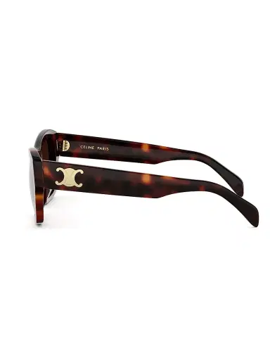 CELINE Women's Triomphe 55MM Square Sunglasses - Brown | Thumbnail 3