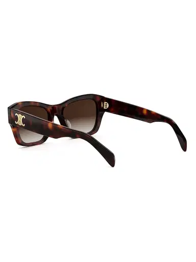 CELINE Women's Triomphe 55MM Square Sunglasses - Brown | Thumbnail 4