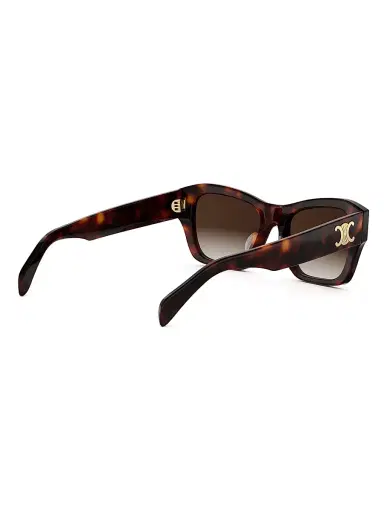CELINE Women's Triomphe 55MM Square Sunglasses - Brown | Thumbnail 6