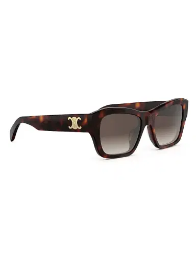 CELINE Women's Triomphe 55MM Square Sunglasses - Brown | Thumbnail 8