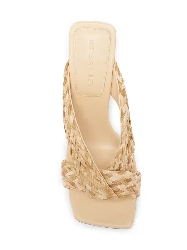 Bottega Veneta Women's Riva 90MM Strappy Raffia Sandals | Thumbnail 4 Bottega Veneta Women's Riva 90MM Strappy Raffia Sandals | Thumbnail 4