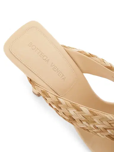 Bottega Veneta Women's Riva 90MM Strappy Raffia Sandals | Thumbnail 6 Bottega Veneta Women's Riva 90MM Strappy Raffia Sandals | Thumbnail 6