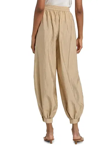 Cinq à Sept Women's Verne Tumbled Woven Balloon Pants - Khaki - Size XL | Thumbnail 5 Cinq à Sept Women's Verne Tumbled Woven Balloon Pants - Khaki - Size XL | Thumbnail 5