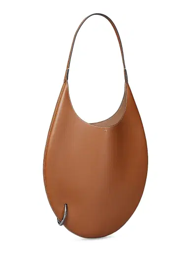 Tory Burch Women's Pierced Leather Shoulder Bag - Aged Tan | Thumbnail 3 Tory Burch Women's Pierced Leather Shoulder Bag - Aged Tan | Thumbnail 3
