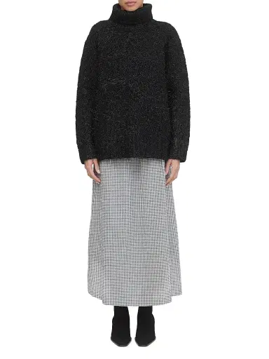 Hill House Home Women's The Delphine Nap Skirt - Blacksand Gingham - Size XL | Thumbnail 2