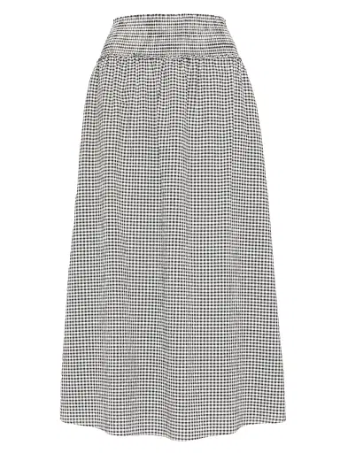 Hill House Home Women's The Delphine Nap Skirt - Blacksand Gingham - Size XL | Thumbnail 1
