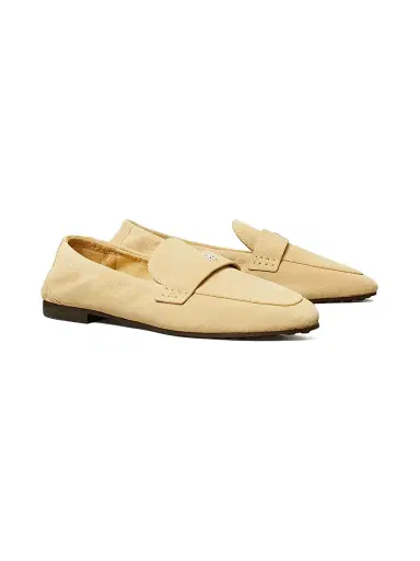 Tory Burch Women's Ballet Double-T Suede Loafers - Praline | Thumbnail 2
