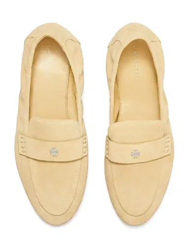 Tory Burch Women's Ballet Double-T Suede Loafers - Praline | Thumbnail 3