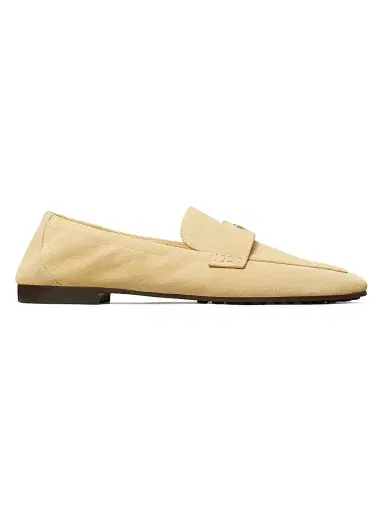 Tory Burch Women's Ballet Double-T Suede Loafers - Praline | Thumbnail 1