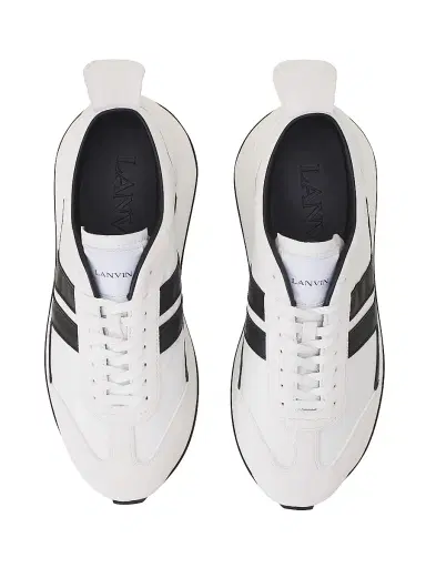Lanvin Men's Bumpr Nylon Sneakers - Blancnoir | Thumbnail 3