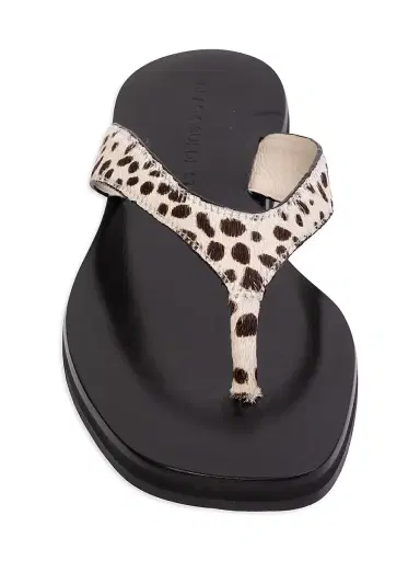 Black Suede Studio Women's Bae Pony Hair Sandals - Dotted Cheetah - Size 5.5 | Thumbnail 3 Black Suede Studio Women's Bae Pony Hair Sandals - Dotted Cheetah - Size 5.5 | Thumbnail 3