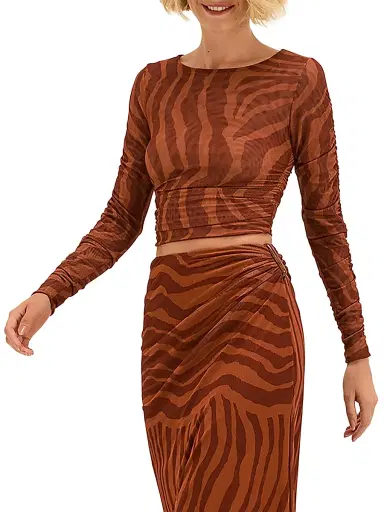 ViX by Paula Hermanny Women's Sundown Mira Striped Crop Top | Thumbnail 3 ViX by Paula Hermanny Women's Sundown Mira Striped Crop Top | Thumbnail 3