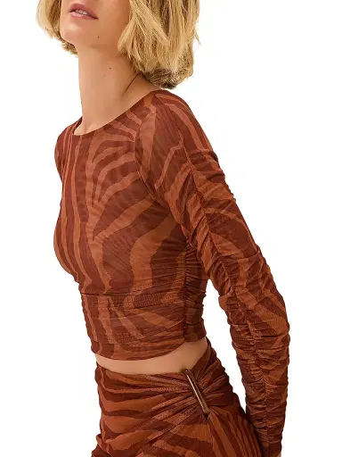ViX by Paula Hermanny Women's Sundown Mira Striped Crop Top | Thumbnail 6 ViX by Paula Hermanny Women's Sundown Mira Striped Crop Top | Thumbnail 6