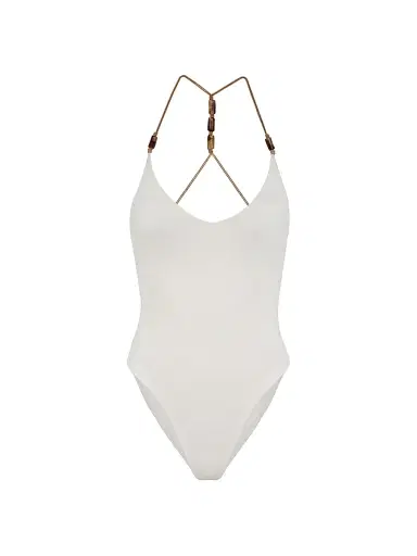 ViX by Paula Hermanny Women's Firenze Lesley One-Piece Swimsuit - White | Thumbnail 1 ViX by Paula Hermanny Women's Firenze Lesley One-Piece Swimsuit - White | Thumbnail 1