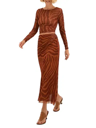 ViX by Paula Hermanny Women's Sundown Amira Striped Maxi-Skirt | Thumbnail 3 ViX by Paula Hermanny Women's Sundown Amira Striped Maxi-Skirt | Thumbnail 3