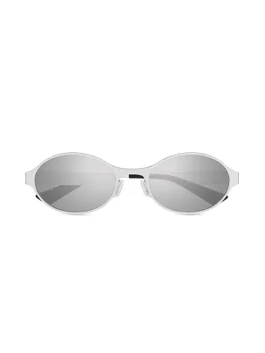Bottega Veneta Women's Dash Ribbon Metal 55MM Oval Sunglasses | Thumbnail 2 Bottega Veneta Women's Dash Ribbon Metal 55MM Oval Sunglasses | Thumbnail 2