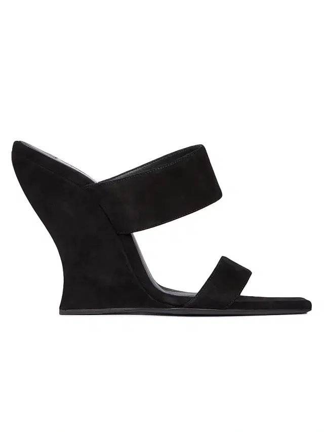 ALAIA Women's 1MM Suede Wedge Mules - Noir
