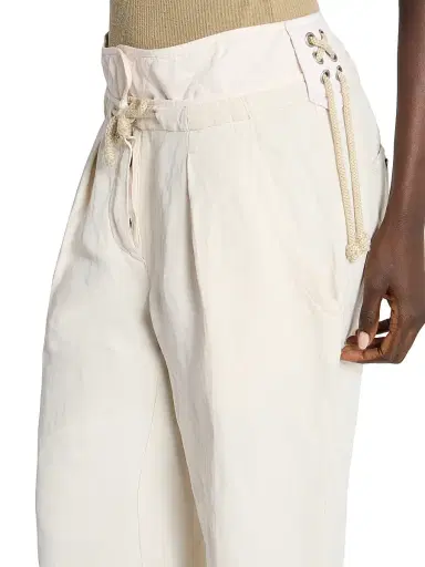 Isabel Marant Women's Sharon Linen-Silk Tapered Pants | Thumbnail 6 Isabel Marant Women's Sharon Linen-Silk Tapered Pants | Thumbnail 6