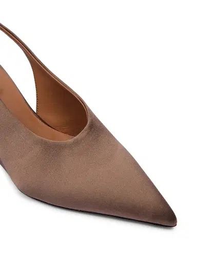 Alaïa Women's 75MM Satin Slingback Wedges | Thumbnail 6 Alaïa Women's 75MM Satin Slingback Wedges | Thumbnail 6