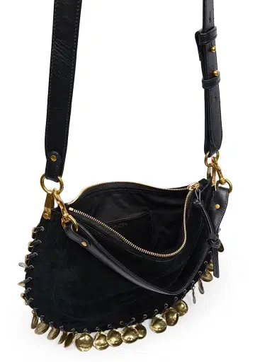 Isabel Marant Women's Oskan Soft Suede Zip Shoulder Bag | Thumbnail 3