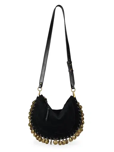 Isabel Marant Women's Oskan Soft Suede Zip Shoulder Bag | Thumbnail 5