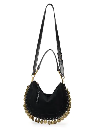 Isabel Marant Women's Oskan Soft Suede Zip Shoulder Bag | Thumbnail 6