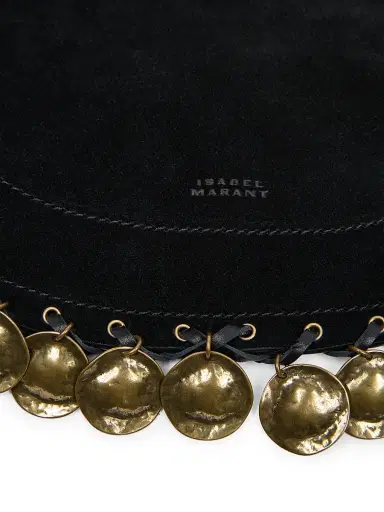 Isabel Marant Women's Oskan Soft Suede Zip Shoulder Bag | Thumbnail 7
