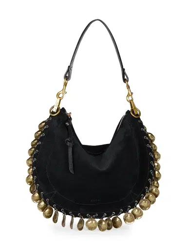 Isabel Marant Women's Oskan Soft Suede Zip Shoulder Bag | Thumbnail 1