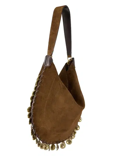 Isabel Marant Women's Oskan Suede Hobo Bag - Bronze | Thumbnail 7