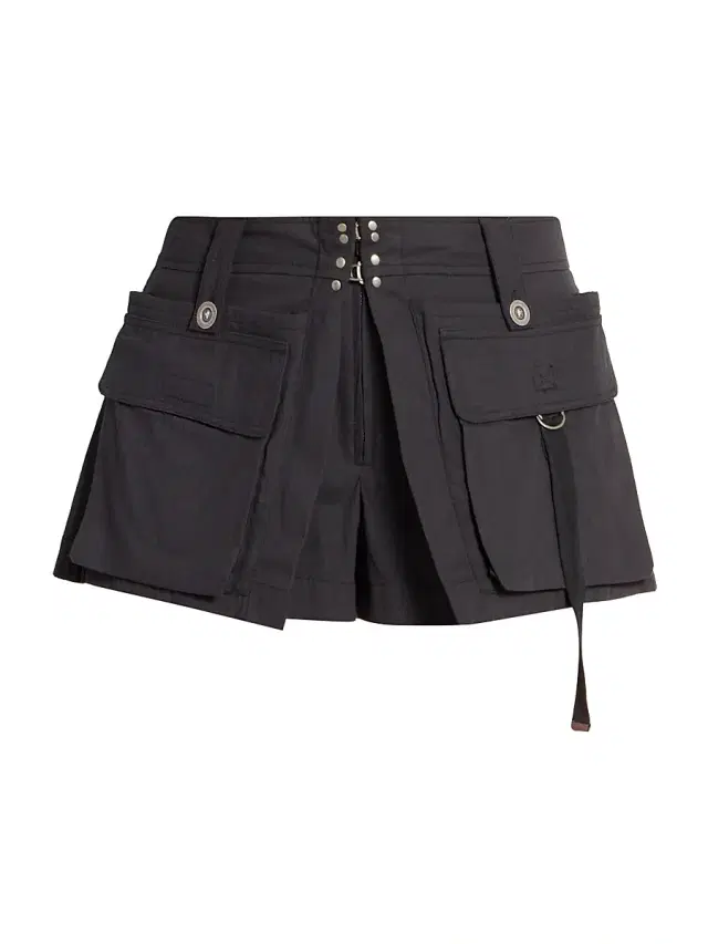 Women's Barta Cotton Cargo Shorts - Black