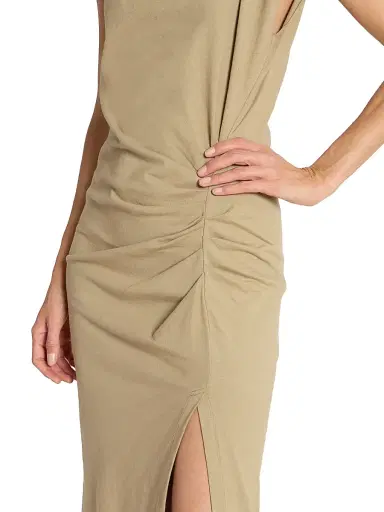Isabel Marant Women's Nadela Cap-Sleeve Cotton Midi-Dress - Light Bronze - Size 8 | Thumbnail 6 Isabel Marant Women's Nadela Cap-Sleeve Cotton Midi-Dress - Light Bronze - Size 8 | Thumbnail 6